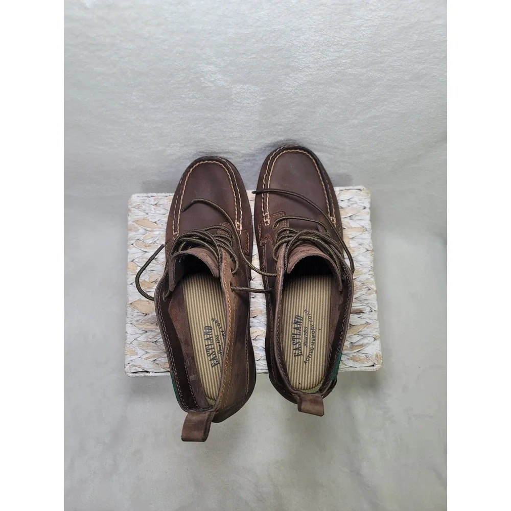 Eastland Seneca Minimalist Mens Chukka Boots Shoes Brown Leather Outdoor Size 10